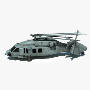 3d mh-60s sikorsky military helicopter