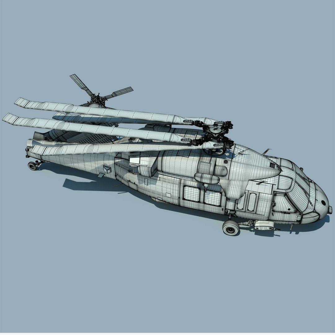 3d Mh-60s Sikorsky Military Helicopter