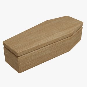 Wooden Coffin 3D