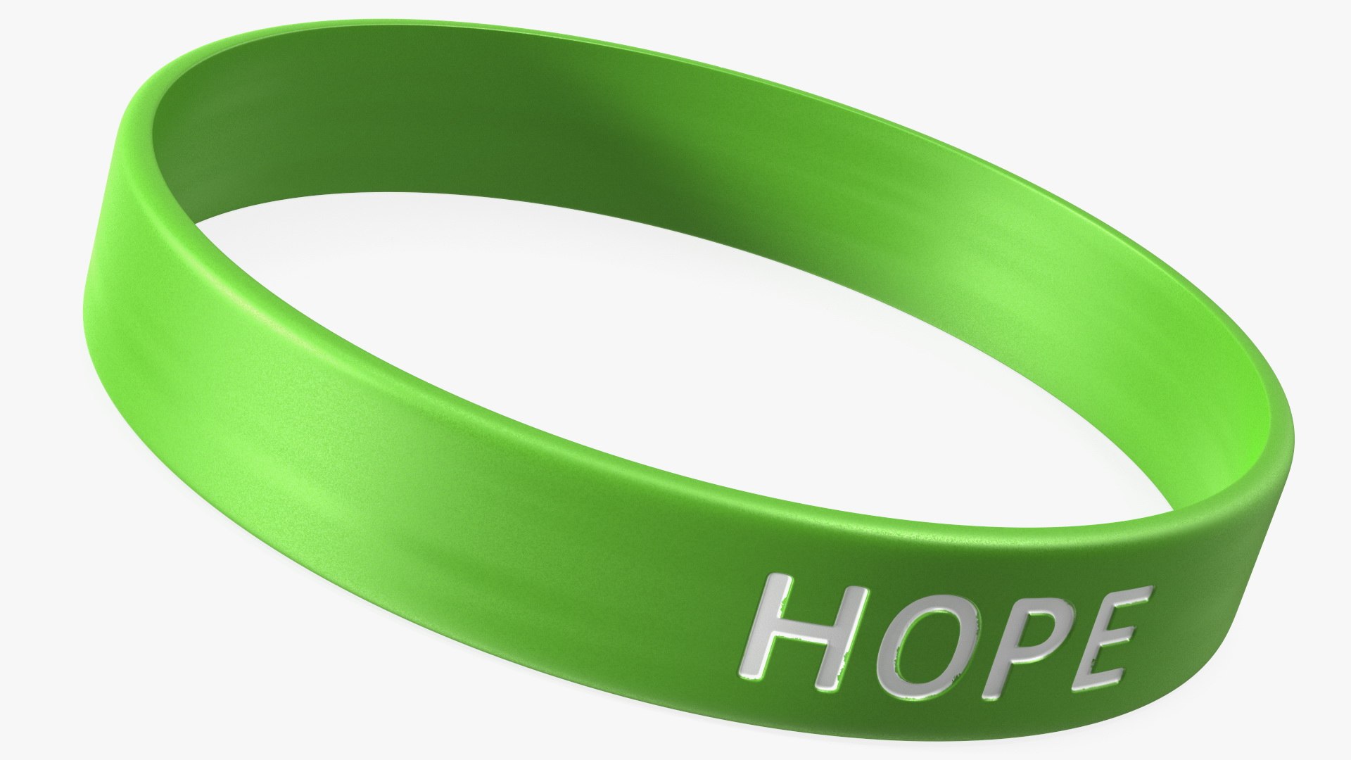 Hope Rubber Bracelet 3D model preview