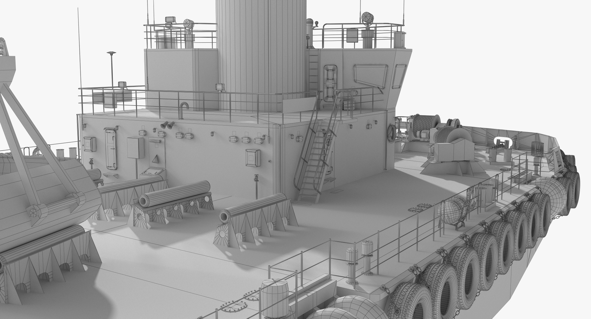 Cargo ship cranes 3D model TurboSquid 1345076