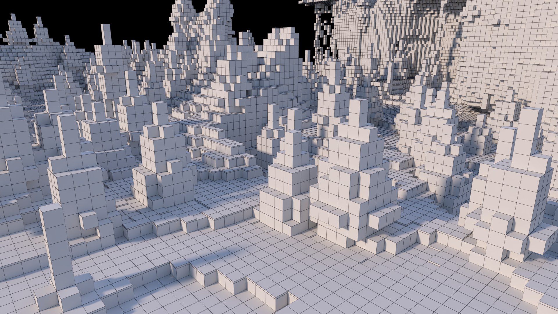 Minecraft Ice Spikes Biome Small 3D Model - TurboSquid 1720632