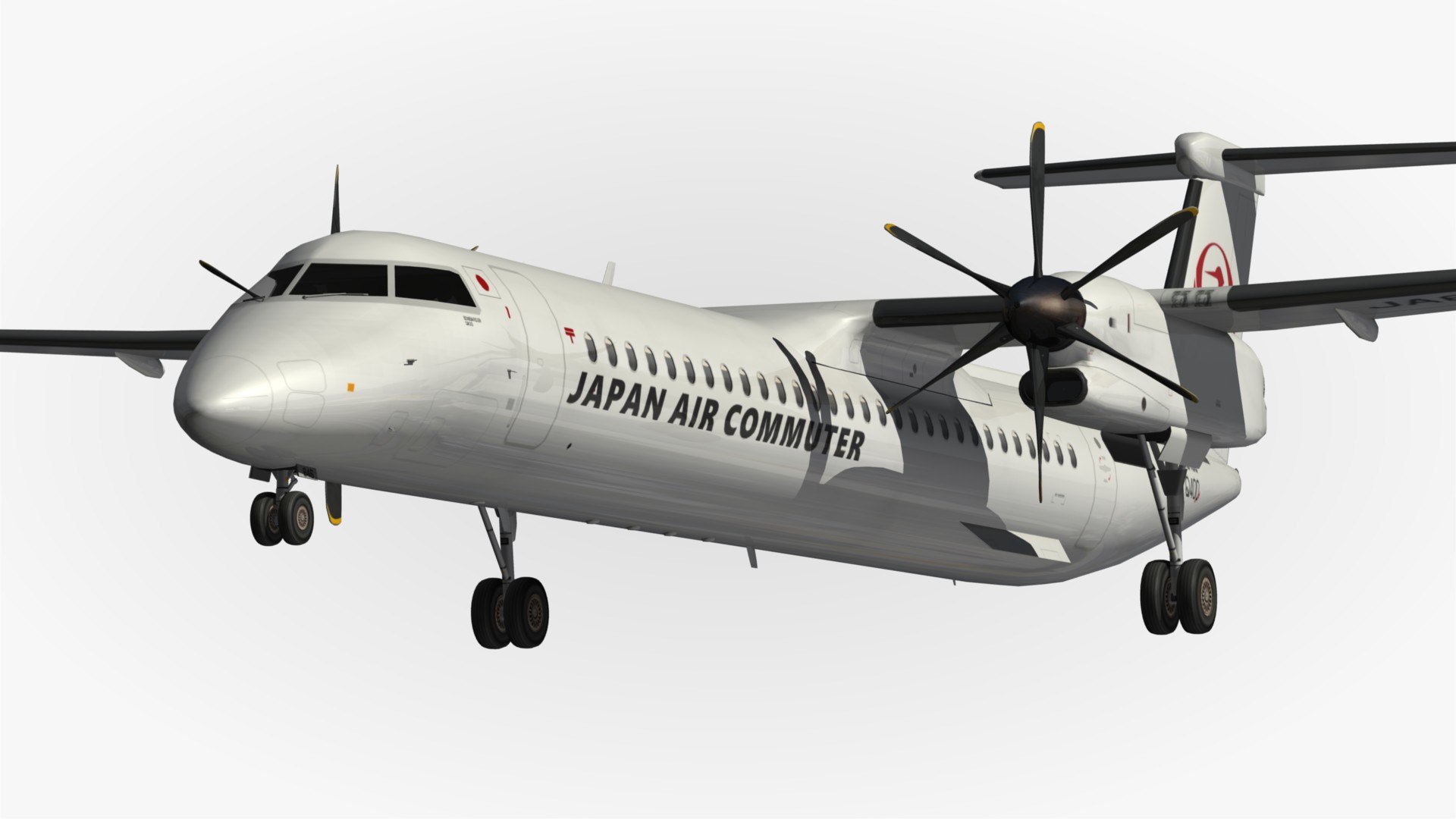 日本エアコミューター JAC DHC-8-Q400 モデルプレーン 日本航空