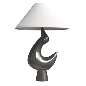 Jacques Dani Ruelland Lamp Glazed ceramic and textile