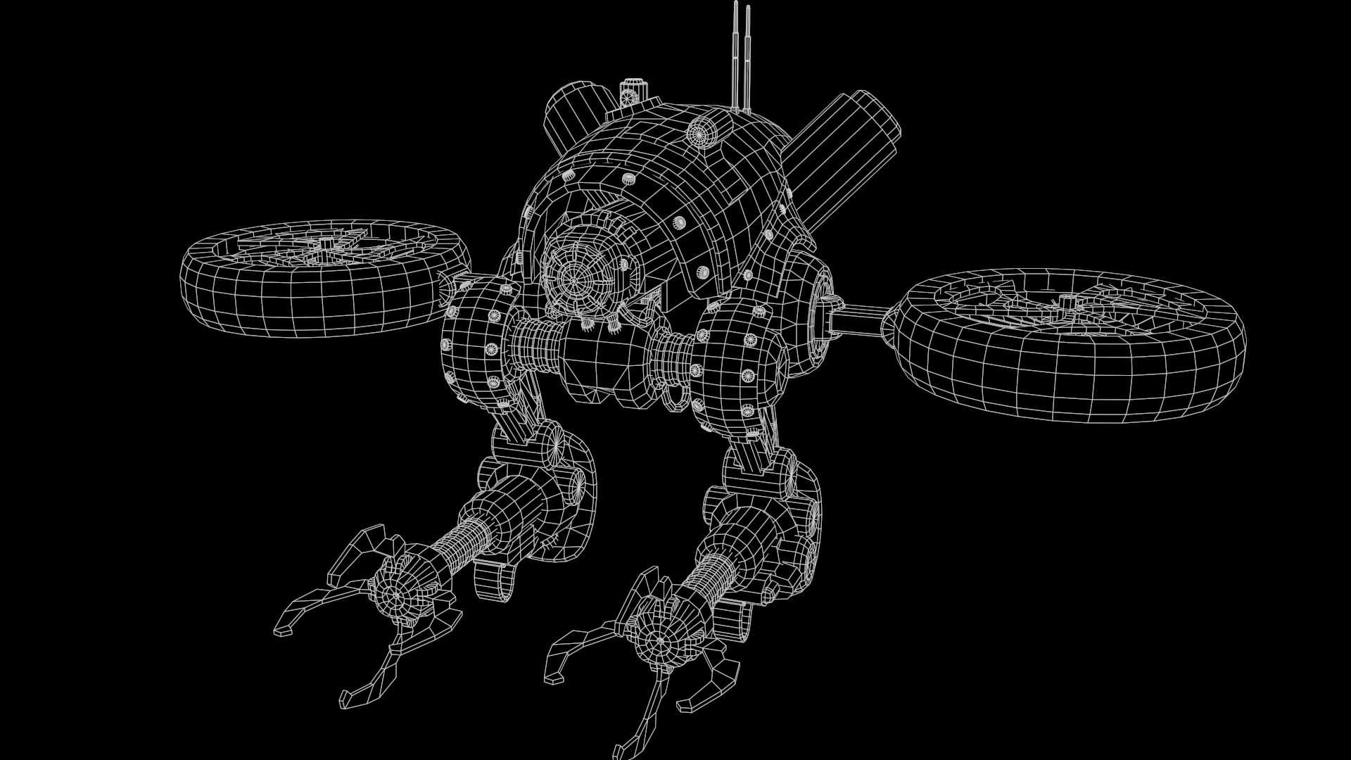 Sci-fi Drone 01 3D model https://p.turbosquid.com/ts-thumb/3G/efImtL/V5/1_wireframe/png/1686284334/1920x1080/fit_q87/b30d3456b16a05513764486192c313b4a229a876/1_wireframe.jpg