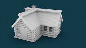 3D model house hut
