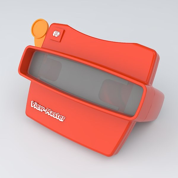 Vintage 1980s View Master 3D Toy In Red Viewmaster View Master