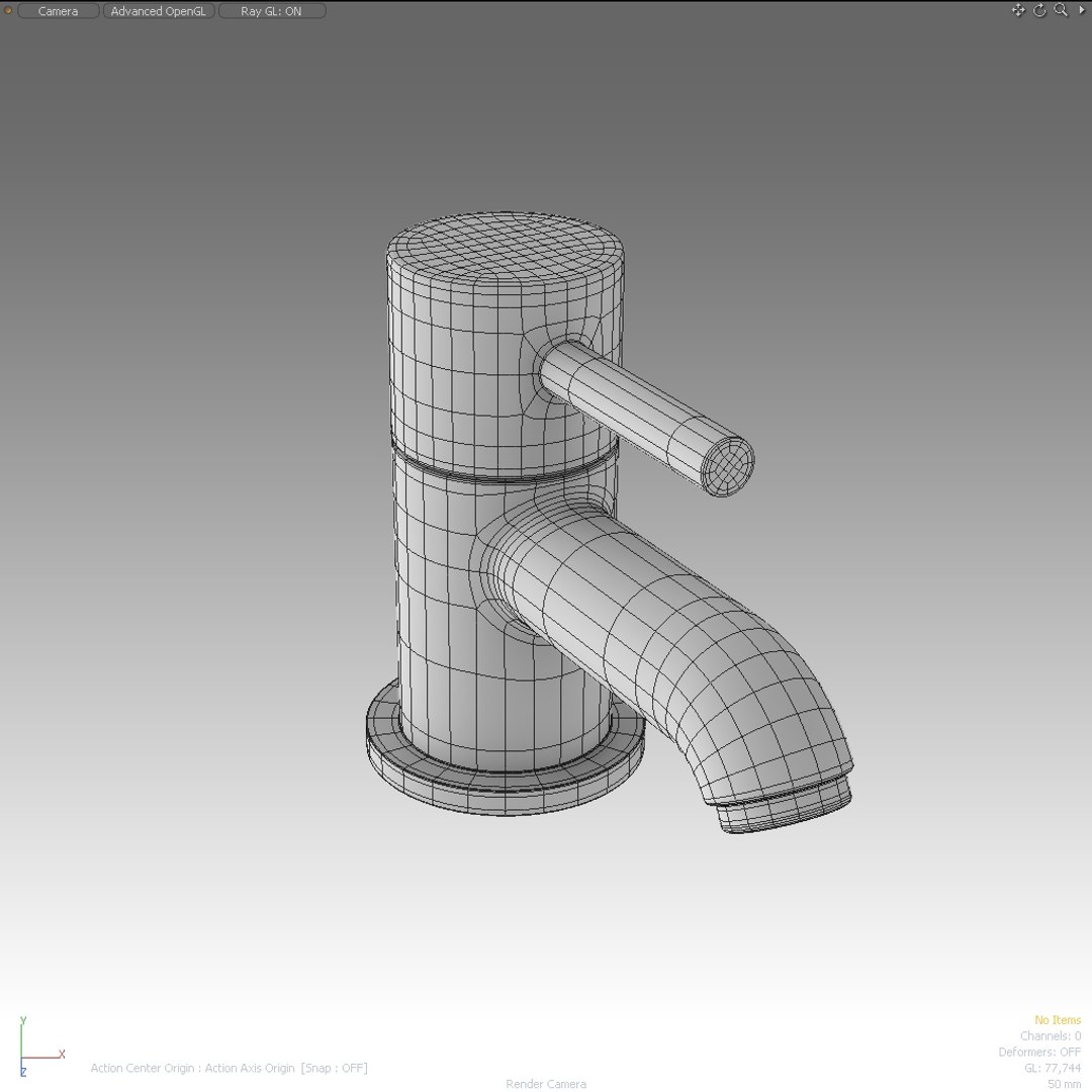 3d mixer tap model