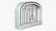 Theater Stage with Curtain 3D Model - Arc-Shaped Theater Scenery