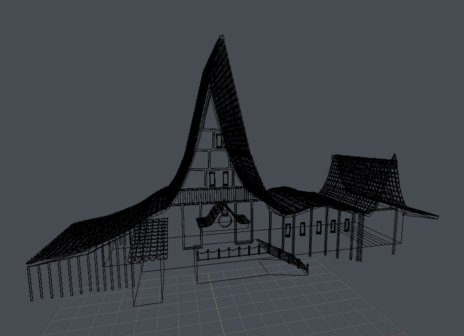 3D ruined medieval house model - TurboSquid 1379819