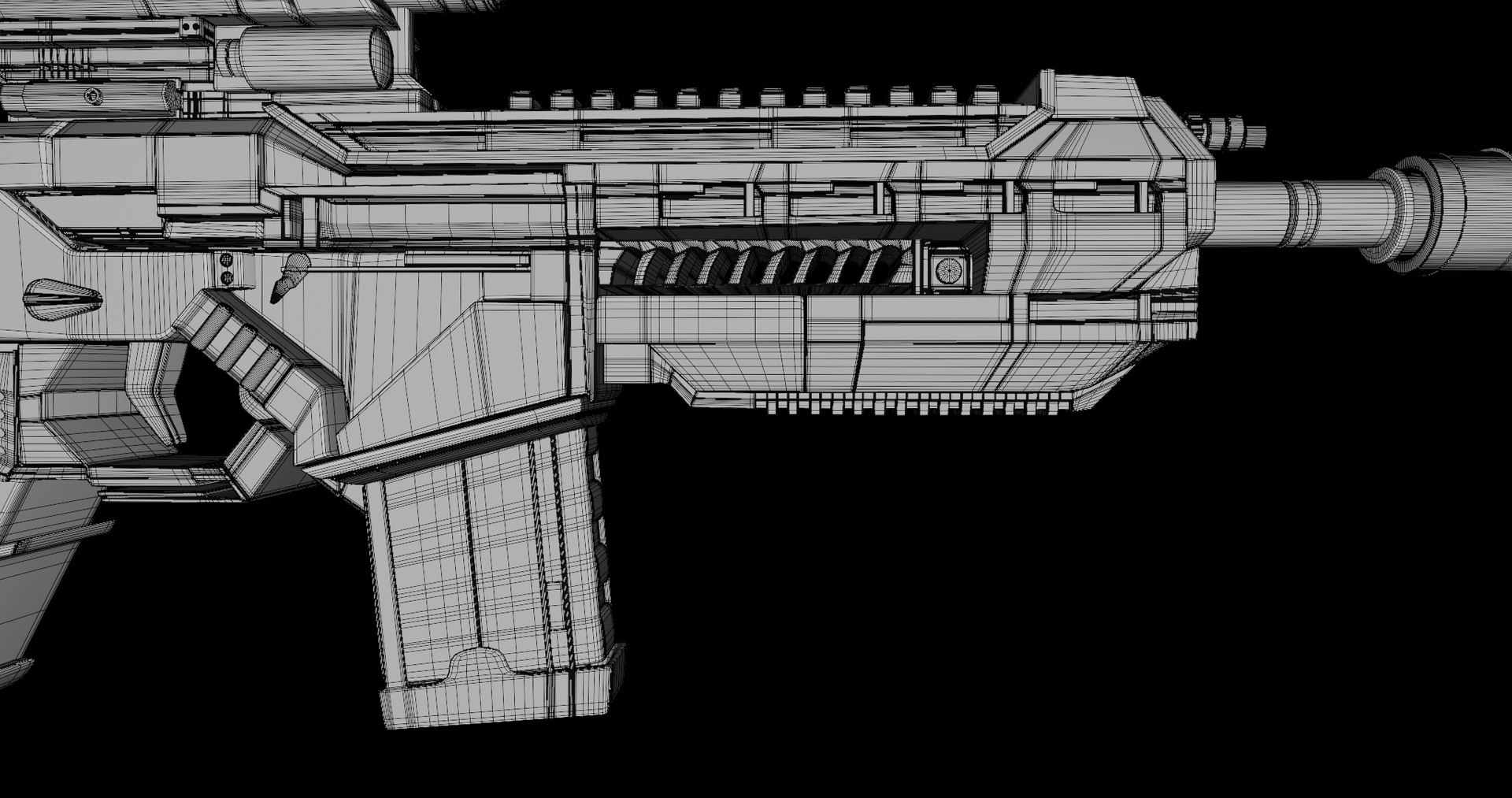 3D Assault Rifle Gun PBR Unity UE Arnold V-ray Textures Included model https://p.turbosquid.com/ts-thumb/3G/lWzY1A/0O/wireframe03/jpg/1649517674/1920x1080/fit_q87/49999c8b0b5ee6af951df6a7175d5f1e033b69b0/wireframe03.jpg