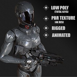 Sci-Fi Female Outfit #4 3D Model by abuvalove