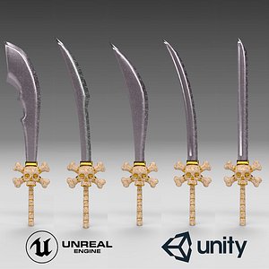 Pirate Sword with Skull and bones