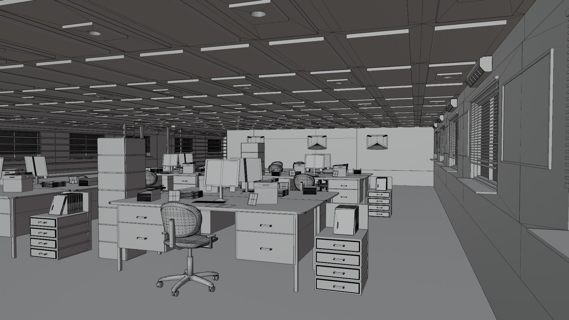 Police Station interior model - TurboSquid 2158053