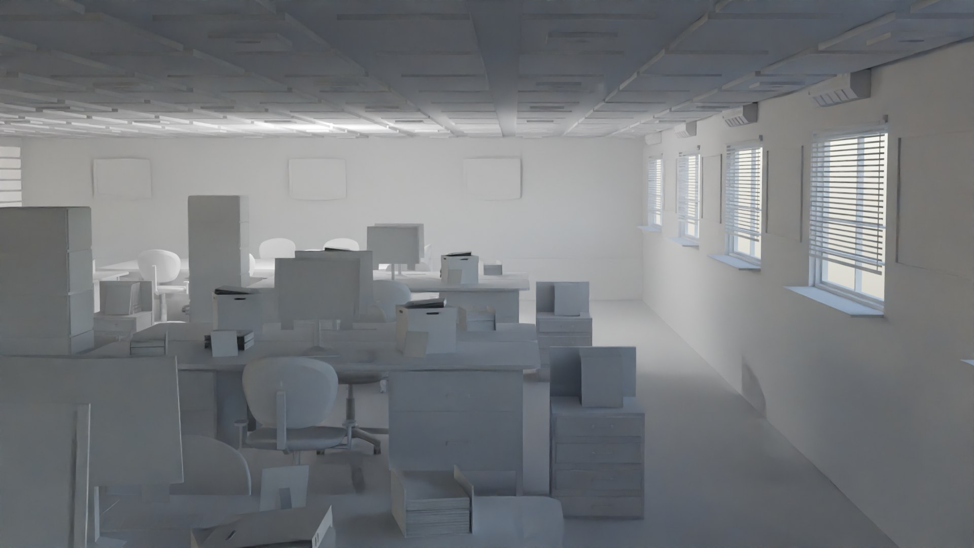 Police Station interior model - TurboSquid 2158053
