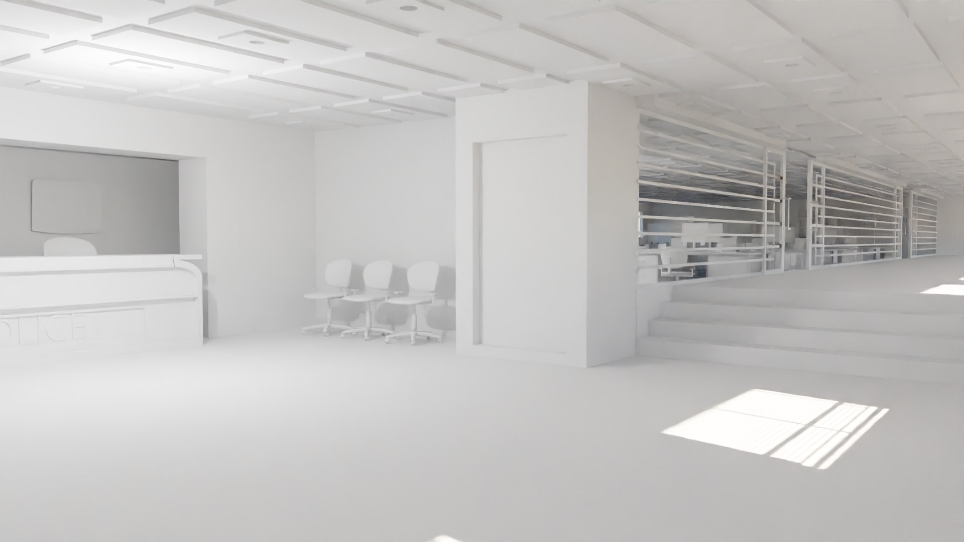 Police Station interior model - TurboSquid 2158053