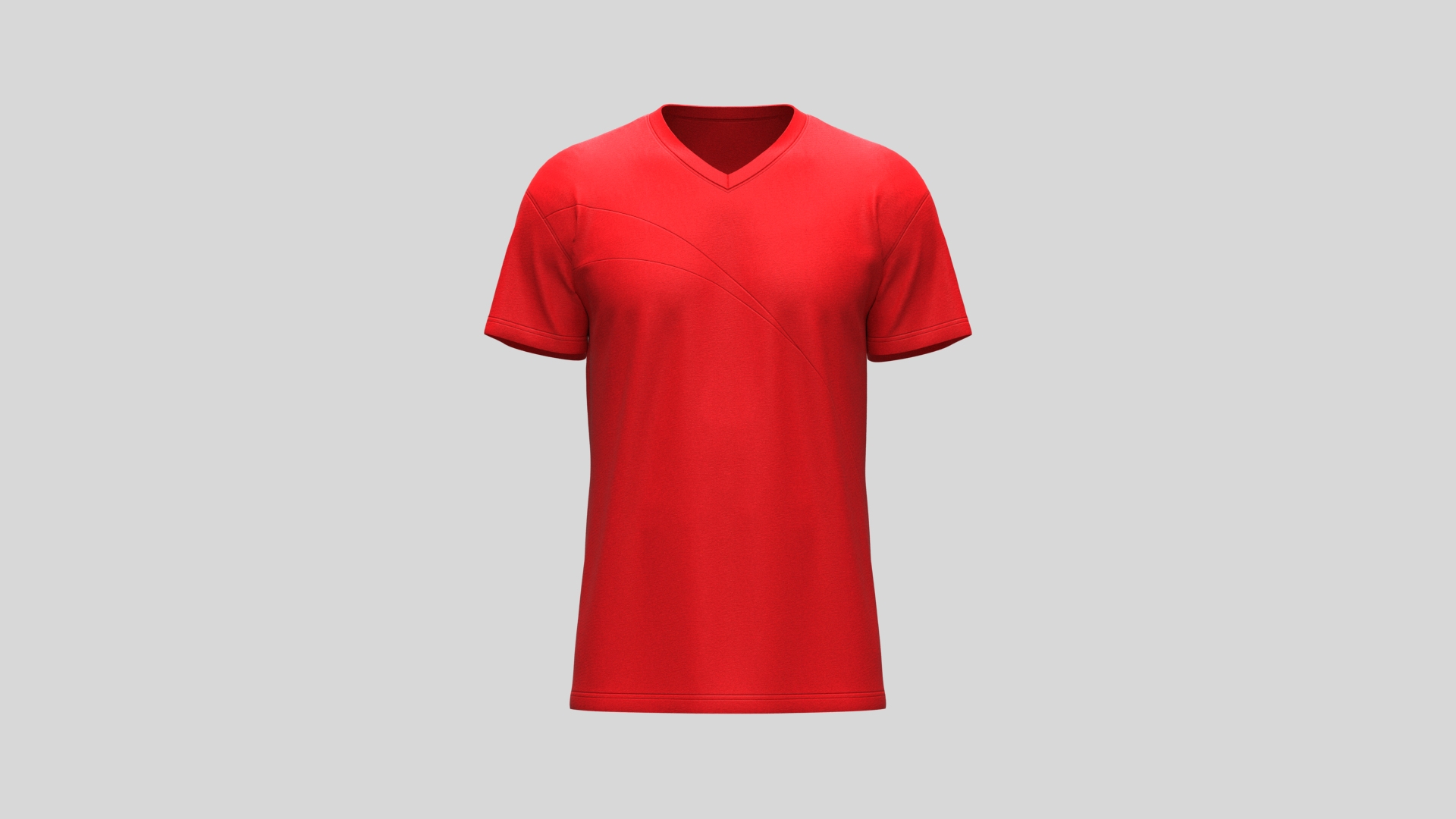 Sporty Vneck Tshirt 3D Model TurboSquid 1991233