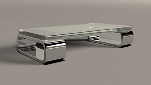 glass coffee table 3d model
