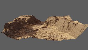 8K Detailed Canyon Landscape model