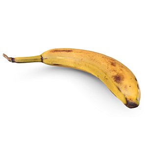 3D model banana fruit food
