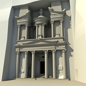 petra city stone 3d model