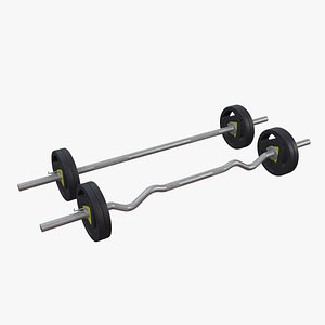 3D model Gym Dumbbell Set 02