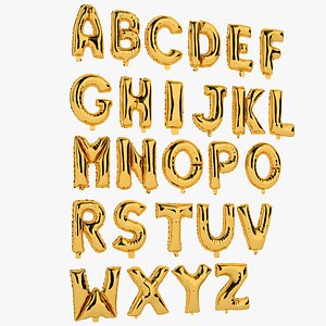 Foil Balloon Letters Gold
