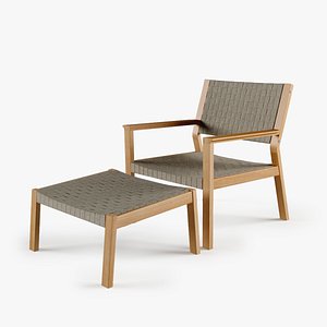 Maze Lounge Chair Footstool 2