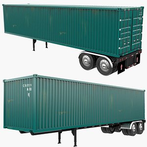 EU Container Trailer model