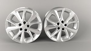 3D wheel toyota corolla model