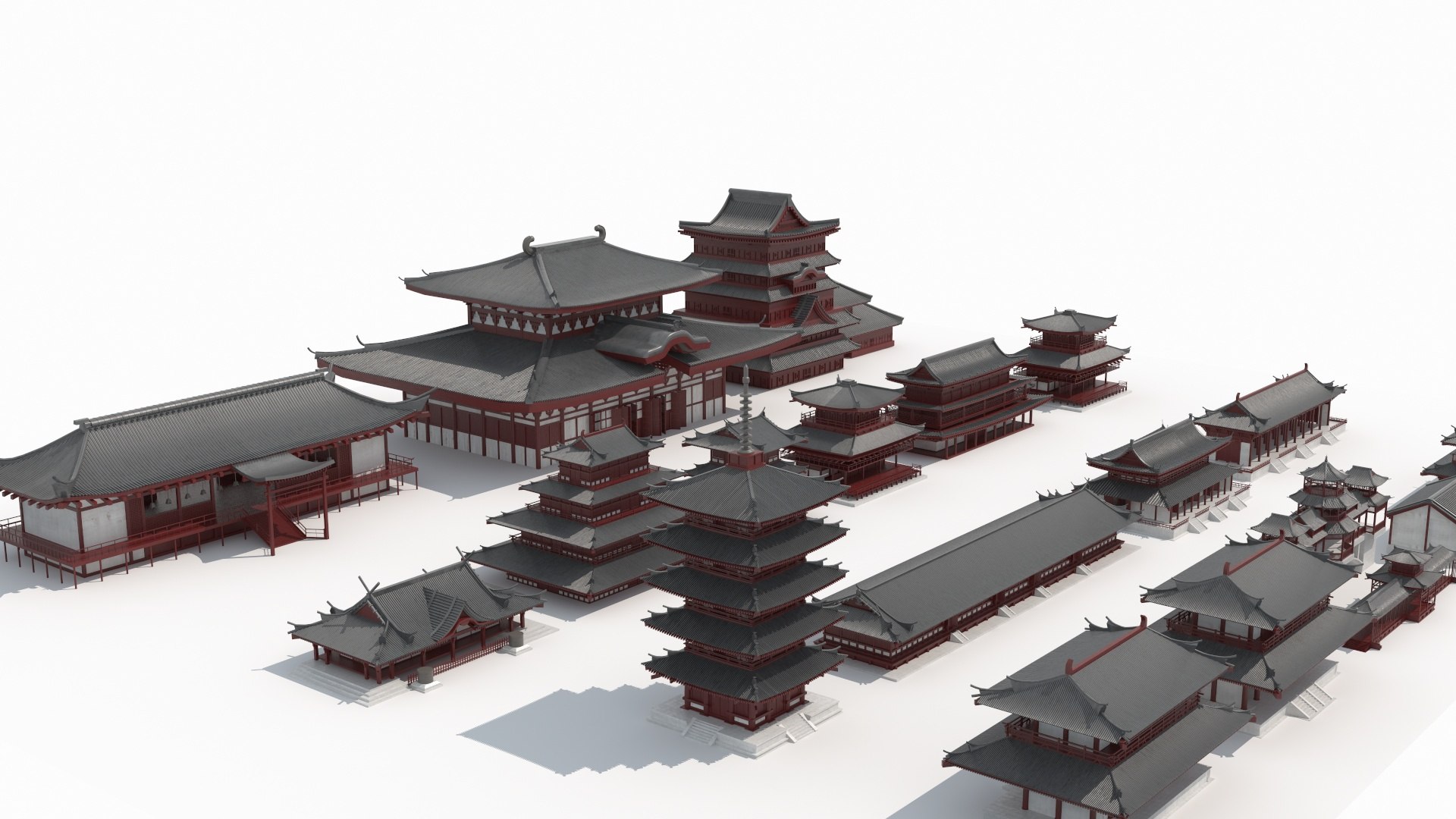 Collection of Ancient Archiectures 3D model - TurboSquid 1807113