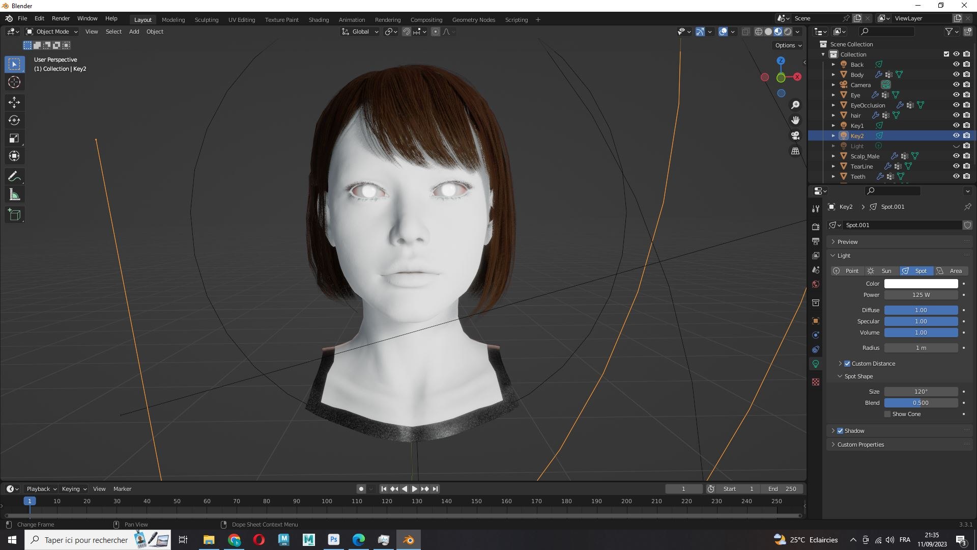 Realistic Female Bob Hair 3D model - TurboSquid 2133325