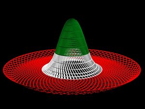mexican sombrero 3d max