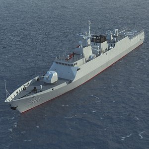 Chinese Navy Type 056 Jiangdao ClassCorvette (low polygon)