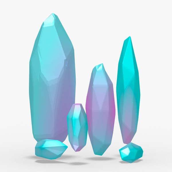 3D fantasy crystals