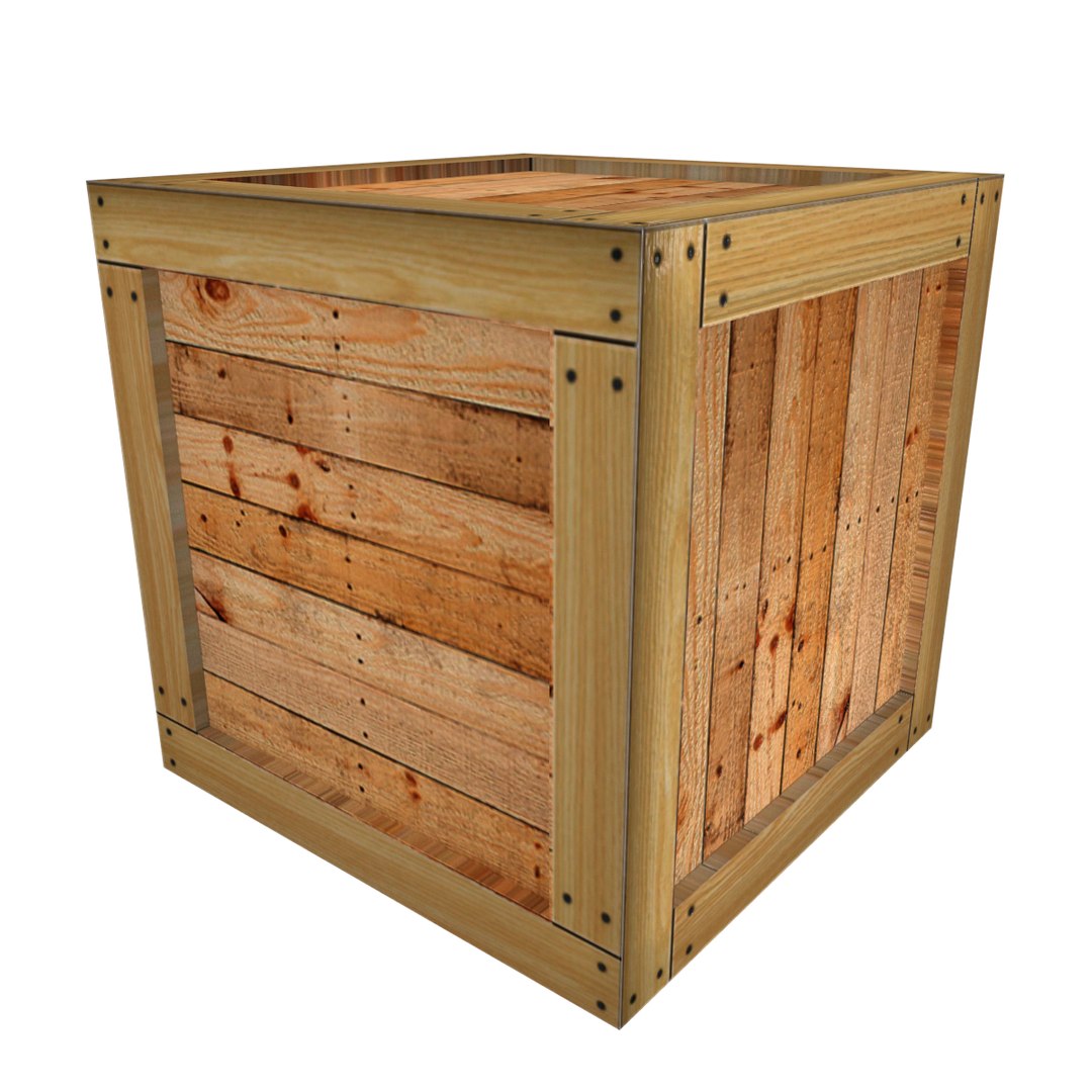 3D Wooden Box - TurboSquid 1902917