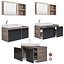 Furniture set Geberit Citterio 120 Dark  Light Oak 3D model