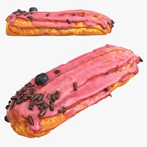 Blueberry eclair 3D