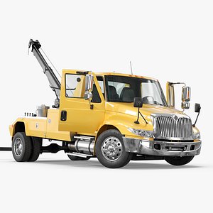 Roadside Assistance Tow Truck Yellow Rigged
