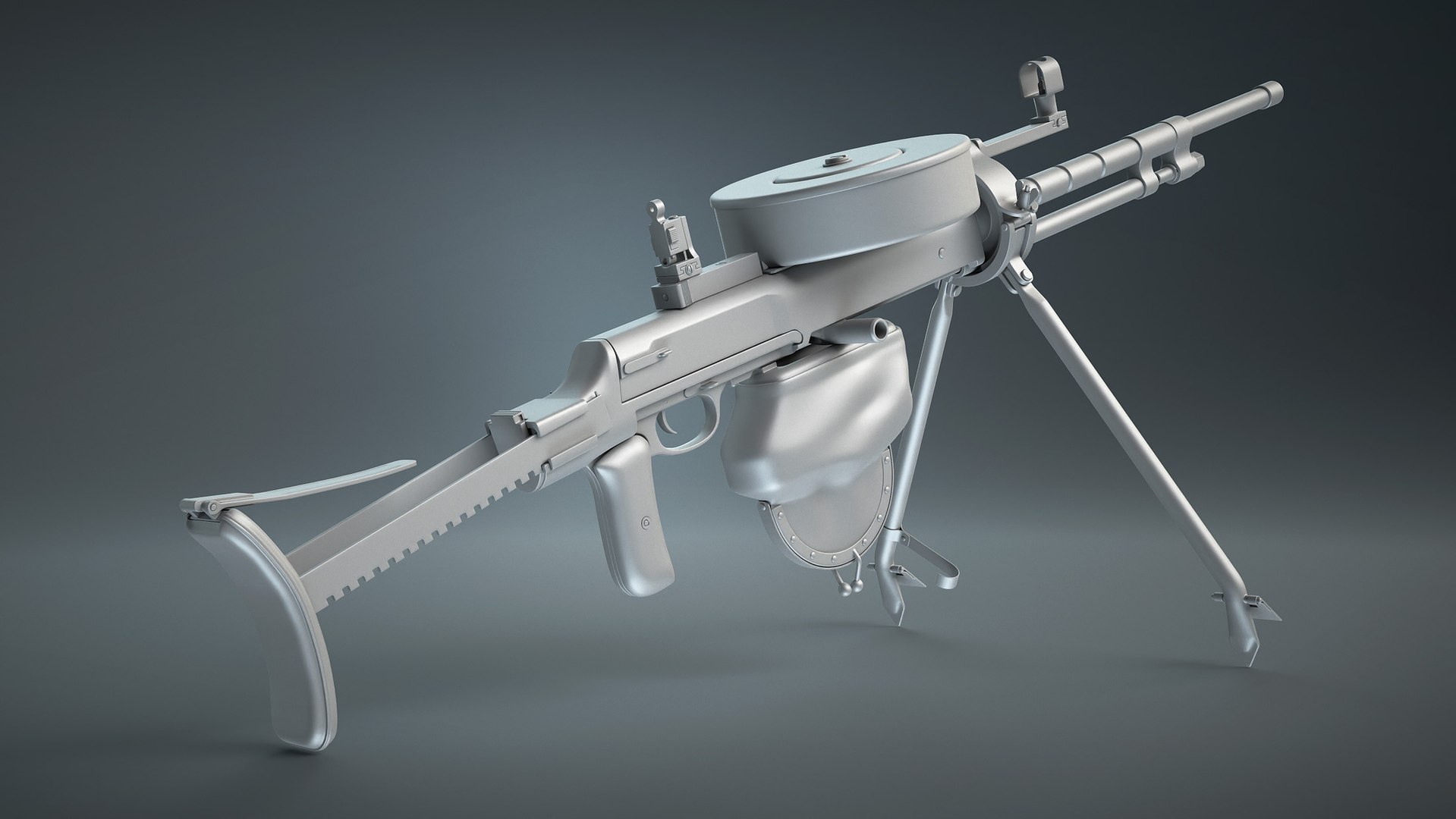 3D DT-29 Tank Machine Gun - TurboSquid 1893190