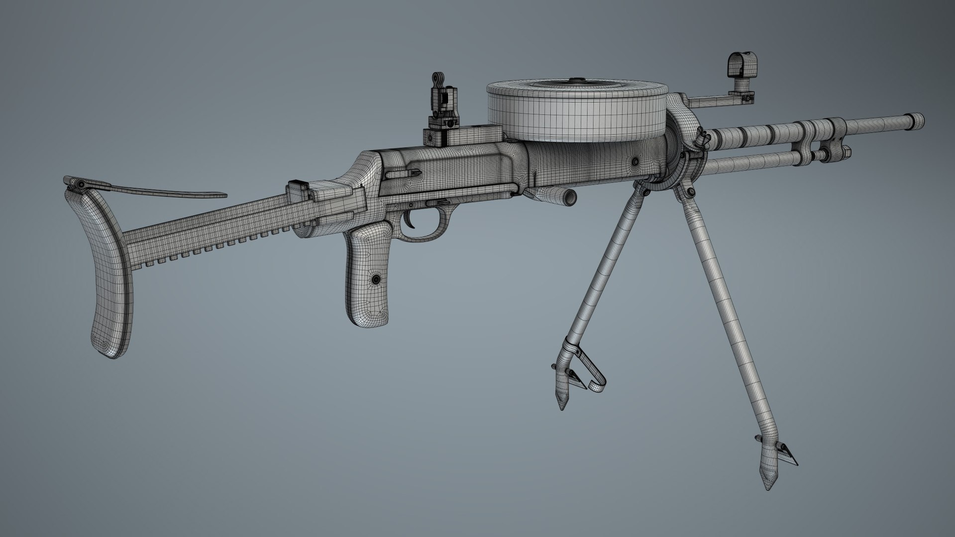 3D DT-29 Tank Machine Gun - TurboSquid 1893190