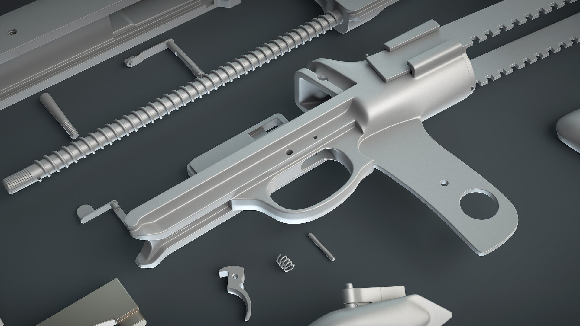 3D DT-29 Tank Machine Gun - TurboSquid 1893190
