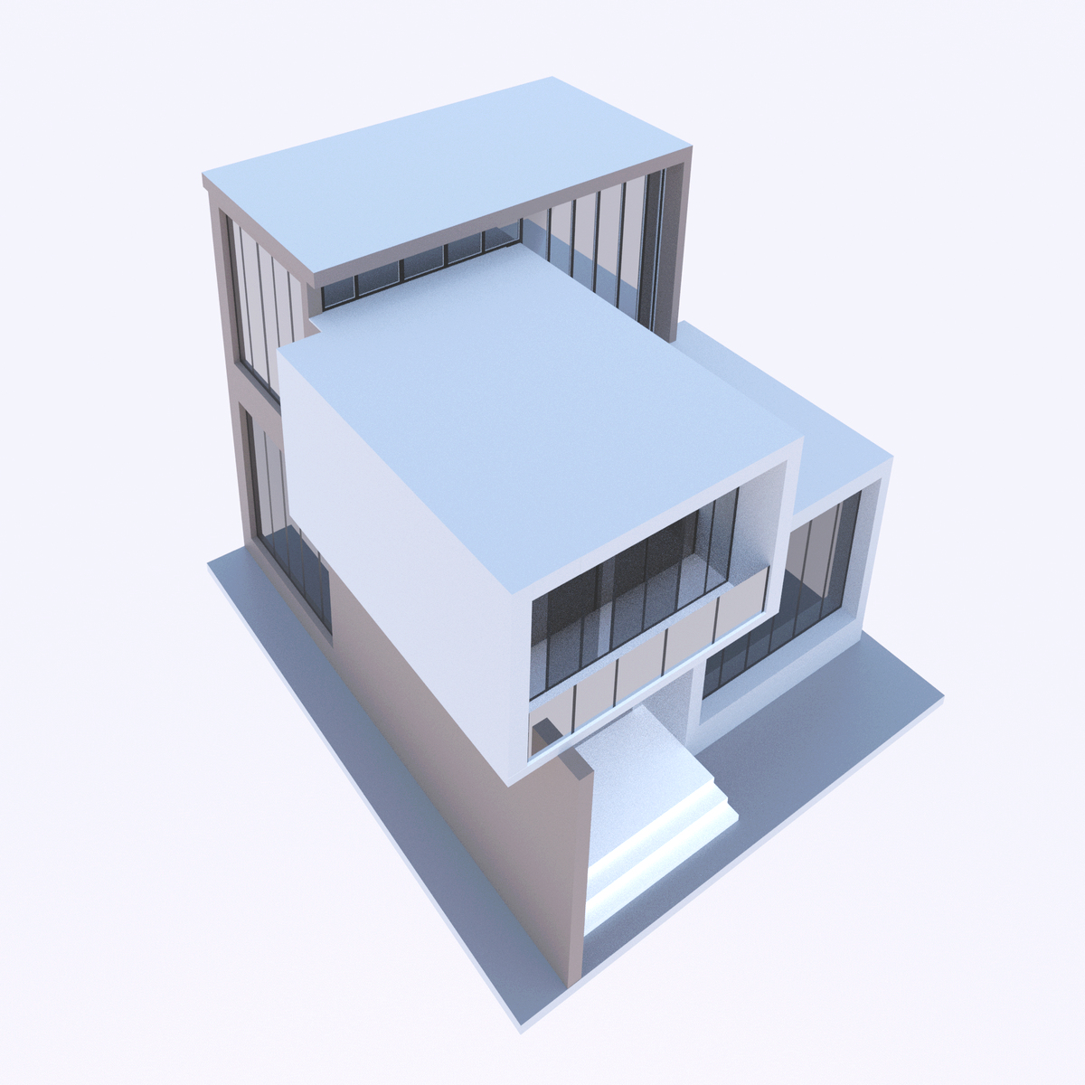 3D Modern House model - TurboSquid 2049301