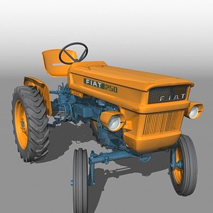 3d model fiat 250 tractor