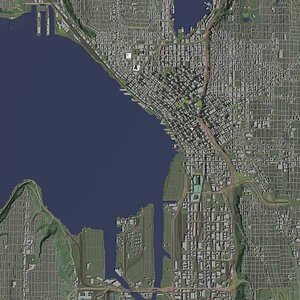 Seattle USA - city and urban 3D model