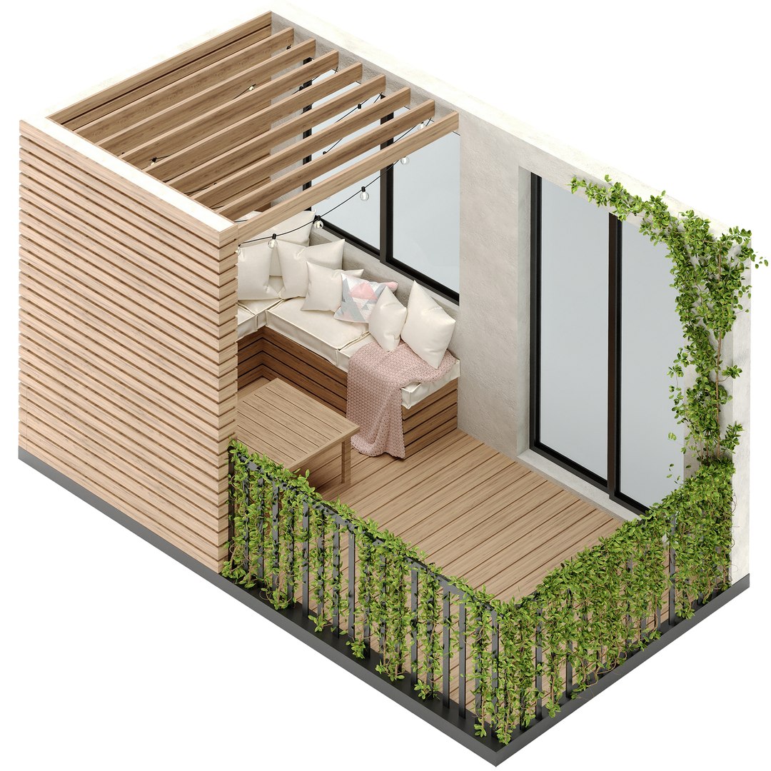 Picture of 15 Charming Scandinavian Balcony Designs That Will Give You A Breath Of ...