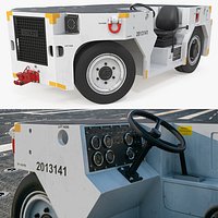 Schopf Naval Aircraft Tow Tractor Rigged for Maya