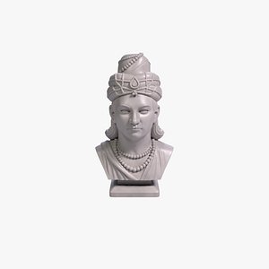 Ashoka the Great Ancient Indian Emperor Bust 3D Printable STL File 3D