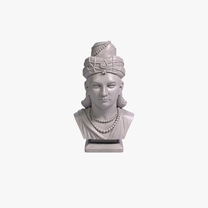 Ashoka the Great Ancient Indian Emperor Bust 3D Printable STL File