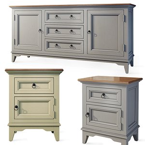 3D Sideboard nightstand Esquisse by Country Corner model